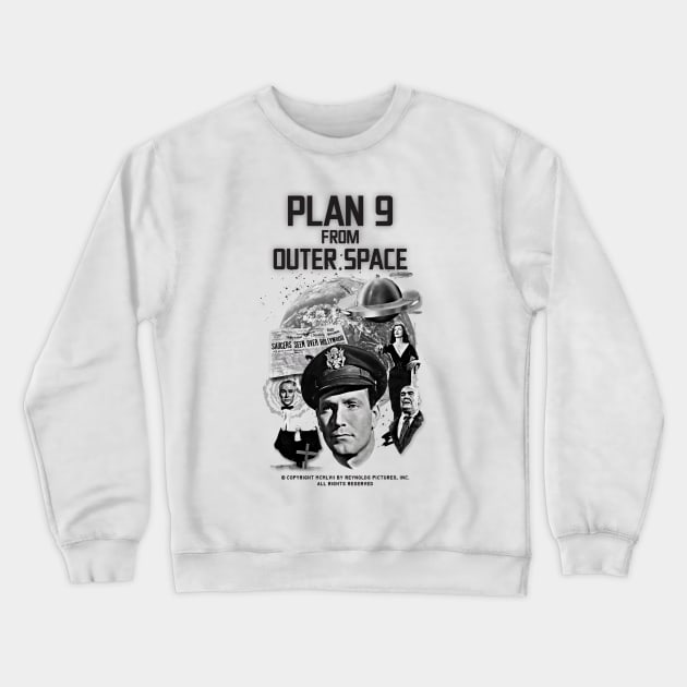 Plan 9 From Outer Space Crewneck Sweatshirt by UnlovelyFrankenstein